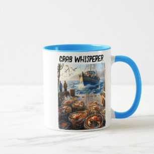 Twilight Harvest Fishermen Collecting Crabs Mug