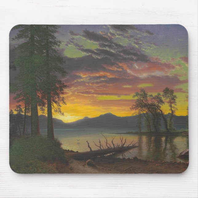 Twilight, Lake Tahoe, c.1870s (oil on canvas) Mouse Pad (Front)