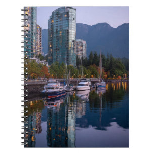 Twilight Marina City Reflections Notebook