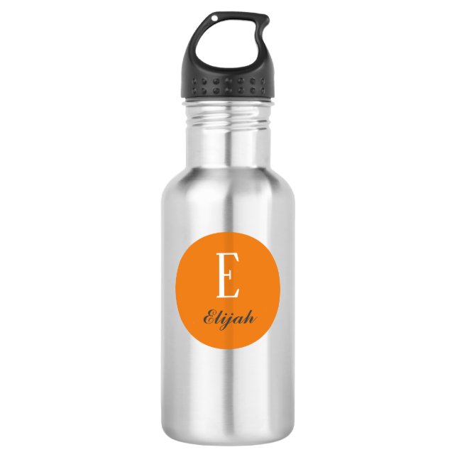 Twilight monogram customized name and initial 710 ml water bottle (Front)