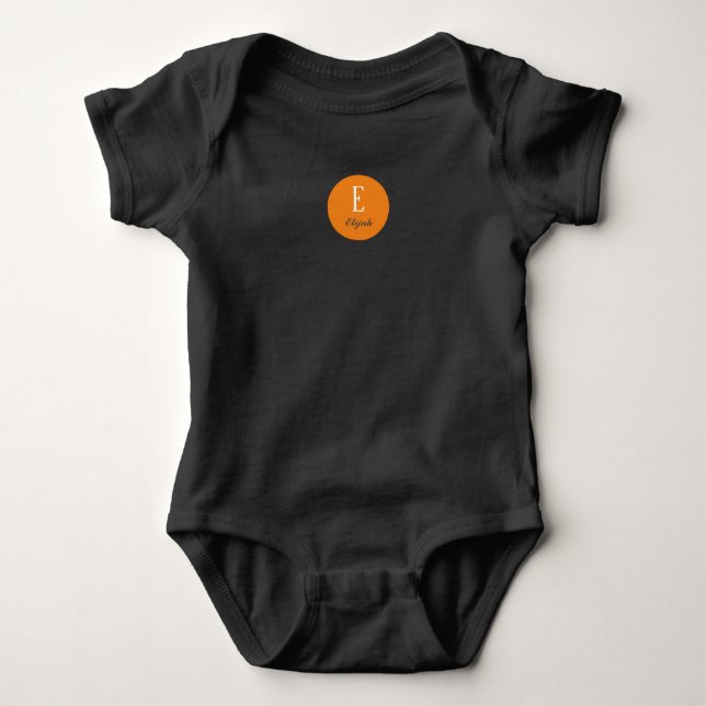 Twilight monogram customized name baby bodysuit (Front)