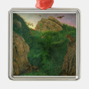 Twilight (oil) metal ornament