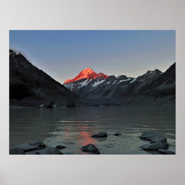 Twilight on Aoraki Poster (Front)