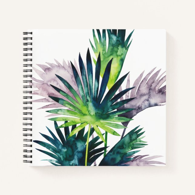 Twilight Palms- Palm Fronds Notebook (Front)