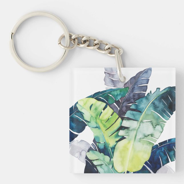 Twilight Palms - Palm Leaves Keychain (Front)