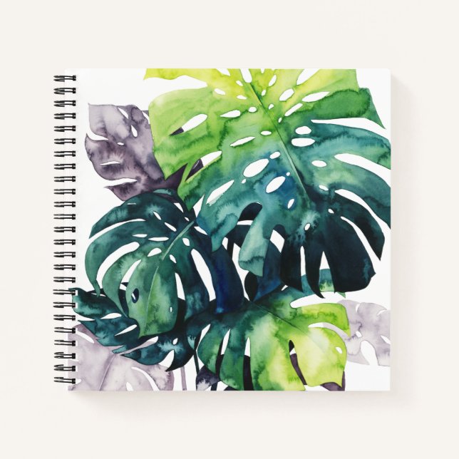 Twilight Palms - Split Leaf Notebook (Front)