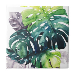 Twilight Palms - Split Leaf Tile
