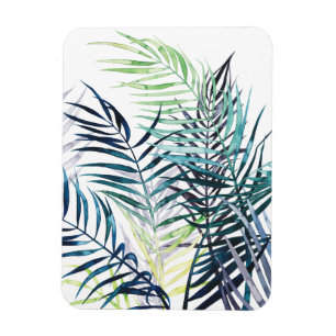 Twilight Palms - Tropical Leaves Magnet