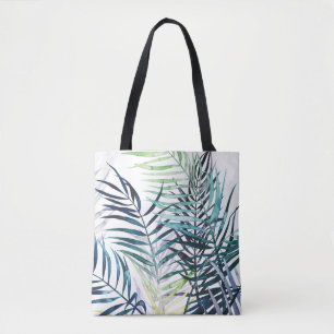 Twilight Palms - Tropical Leaves Tote Bag