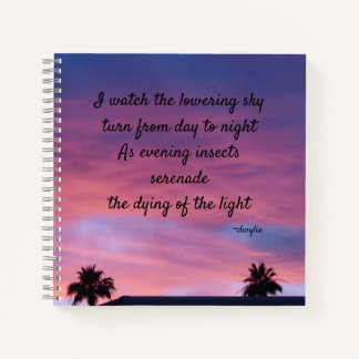 Twilight - Poetry Art Notebook