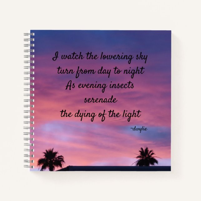 Twilight - Poetry Art Notebook (Front)