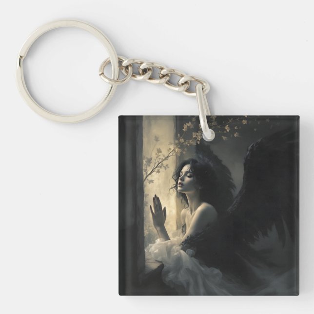 Twilight Prayer: The Midnight Angel Keychain (Front)