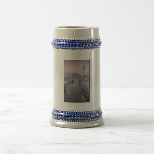 Twilight Rain on Path to Shinobazu in Japan Beer Stein