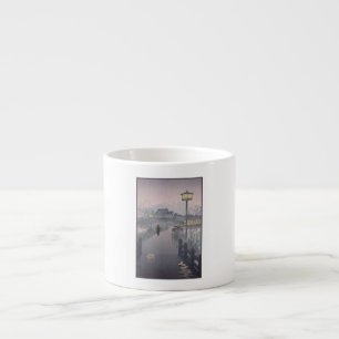 Twilight Rain on Path to Shinobazu in Japan Espresso Cup