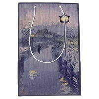 Twilight Rain on Path to Shinobazu in Japan