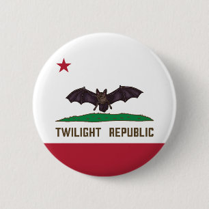 Twilight Republic Flag 2 Inch Round Button