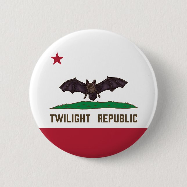 Twilight Republic Flag 2 Inch Round Button (Front)