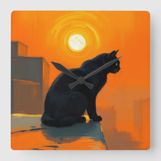 Twilight Sentinel Square Wall Clock