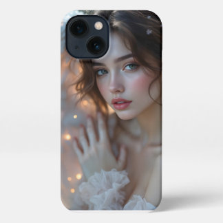 Twilight Seraph – Glowing Angel of Evening Light iPhone 13 Case