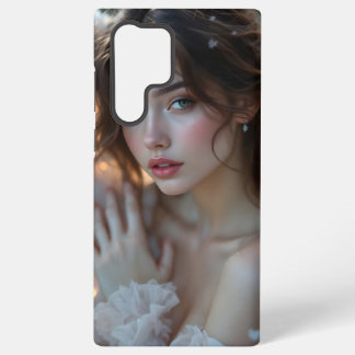 Twilight Seraph – Glowing Angel of Evening Light Samsung Galaxy Case