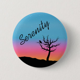 Twilight Sky Serenity Design 2 Inch Round Button