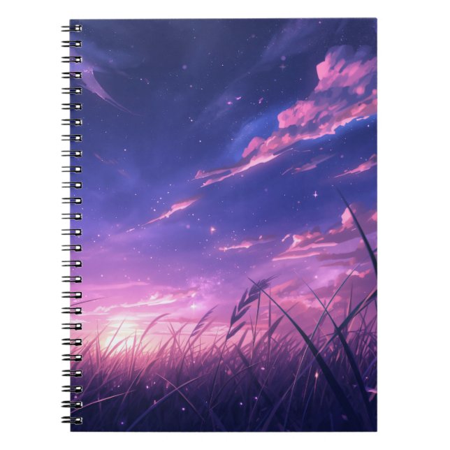 Twilight Sky Spiral Notebook (Front)