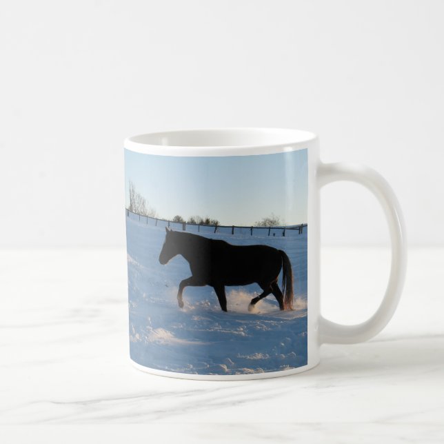 Twilight snow coffee mug (Right)