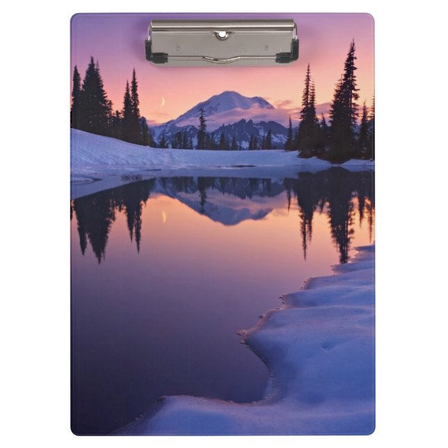 Twilight, Tarn and Crescent Moon Clipboard (Front)