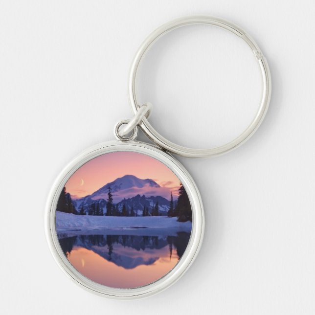 Twilight, Tarn and Crescent Moon Keychain (Front)