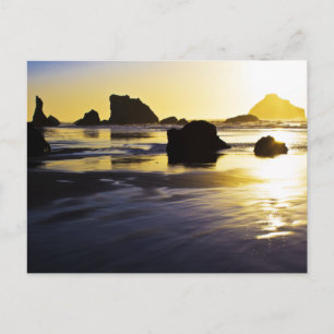 Twilight Time - Face Rock, Bandon, Oregon Postcard