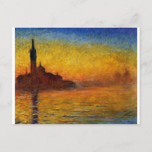 Twilight, Venice by Claude Monet Postcard