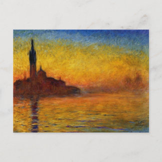 Twilight, Venice by Claude Monet Postcard