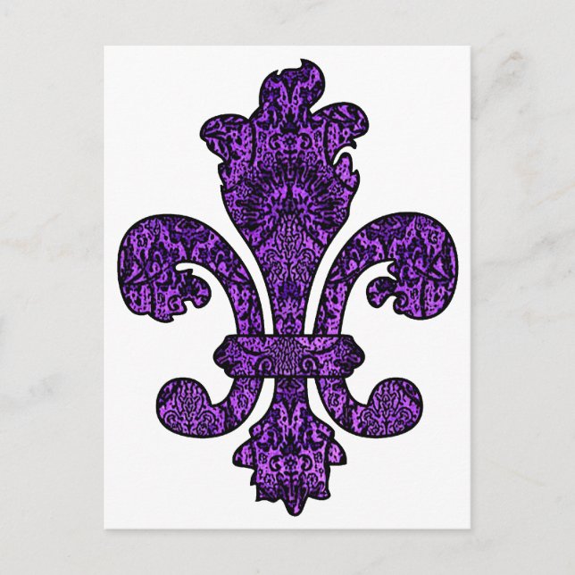 Twilight Violet Goth Postcard (Front)