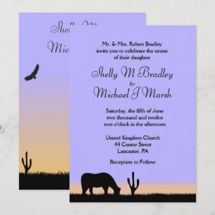 Twilight Western Wedding Invitation