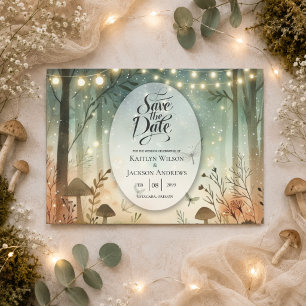 Twilight Whispers of the Woodland Wedding Save The Date