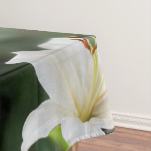 Twilight white lily tablecloth
