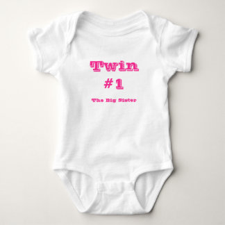 Twin#1, The Big Sister Baby Bodysuit