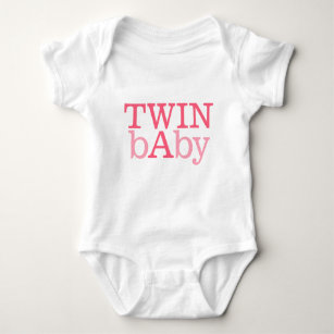 Twin A and Twin B Baby Bodysuit