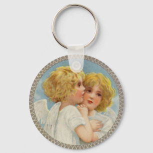 Twin Angels Keychain