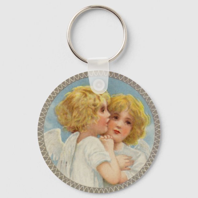 Twin Angels Keychain (Front)