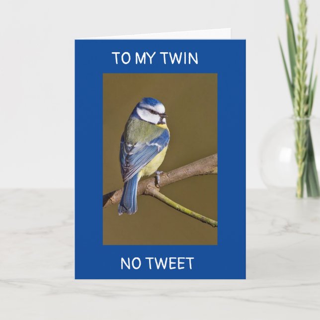 *TWIN* AUCUN TWEET POUR VOUS-UNE VRAIE CARTE FERA (Devant)