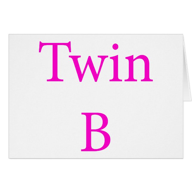 Twin B Pink (Front Horizontal)