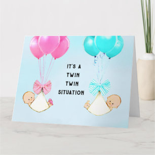 Twin Babies Card