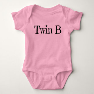 Twin Baby Clothes - Twin B Outfit/ Onepiece Bodysuit