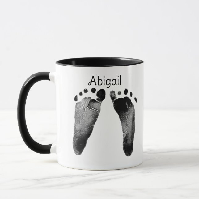 Twin Baby Footprints Mug (Left)