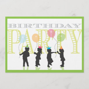 Twin Boy and Girl Birthday Invitation