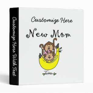 Twin Boy and GIrl New Mom Gifts Binder