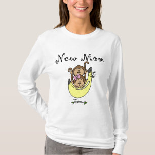 Twin Boy and Girl New Mom Tshirts