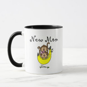 Twin Boy and Girl New Mom Tshirts Mug