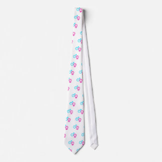 Twin boy and girl tie